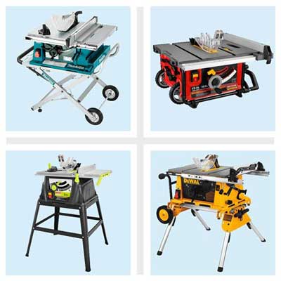 four portable table saws