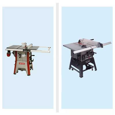 two hybrid table saws