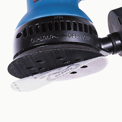 hook and loop disc on random orbit sander