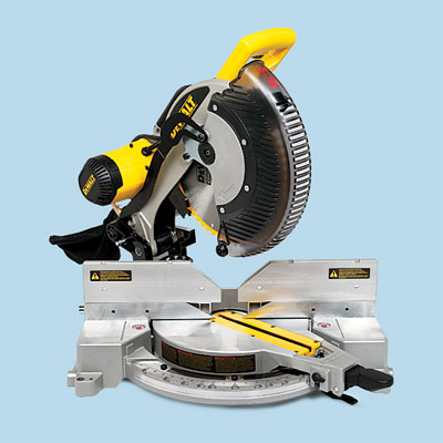 compound miter saw by DeWalt to compare for tool test