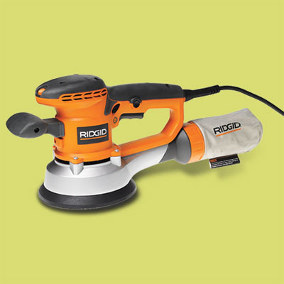 a Ridgid random orbit sander