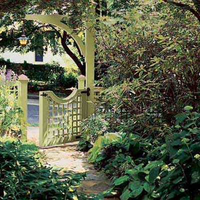 open garden gate