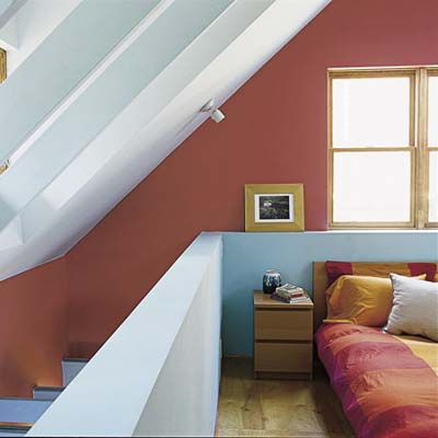 bedroom in eco-home