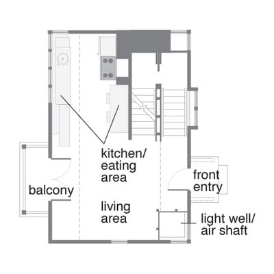 Main level floor plan