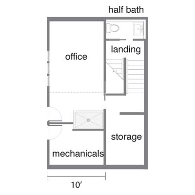 eco-house floor plan