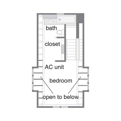 Upstairs floorplan
