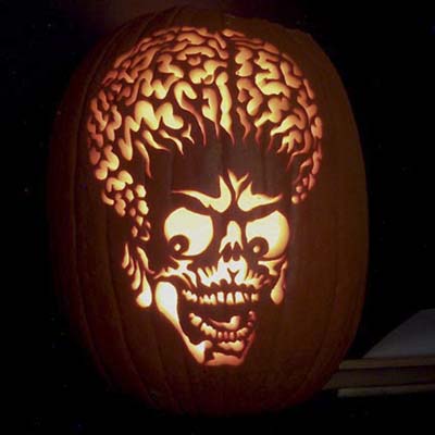 Mars Attacks carving by JP of JamminPumpkins.com