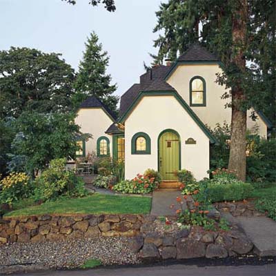 exterior of 1927 cottage with addition built on