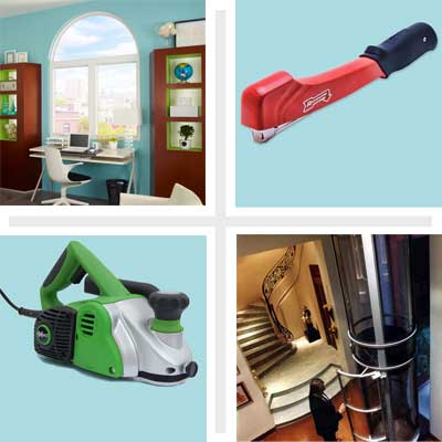 composite of four items found at the 2011 International Builder's Show