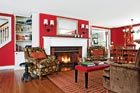 the finished living room from the Auburndale TOH TV Project