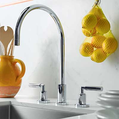 gooseneck spout style kitchen faucet