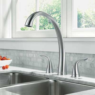 transitional style kitchen faucet