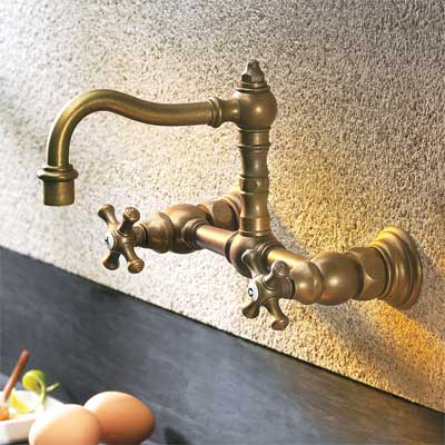 period-look style kitchen faucet