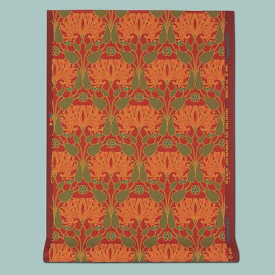 paper Ruby Honeysuckle wallpaper in earth tones