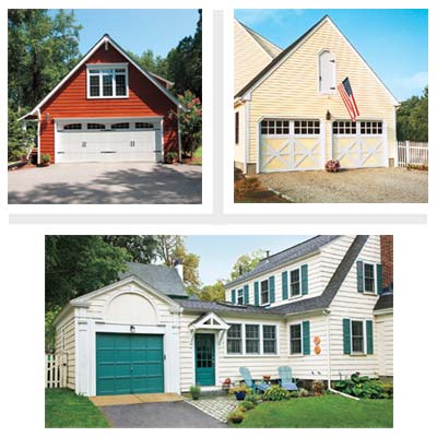 three remodeled garages