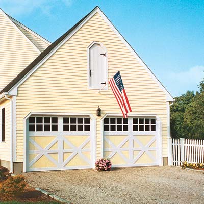 house with new barn style garage doors