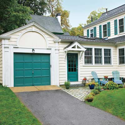 house with remodeled garage and mudroom