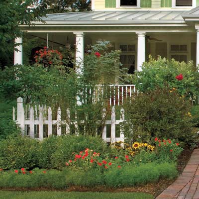 house with curb appeal and lush landscaping
