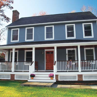 remodeled colonial revival house with curb appeal
