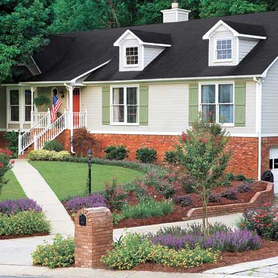 neo-colonial house with curb appeal
