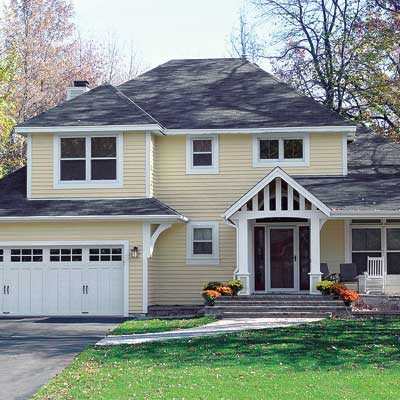 remodeled craftsman style house with curb appeal