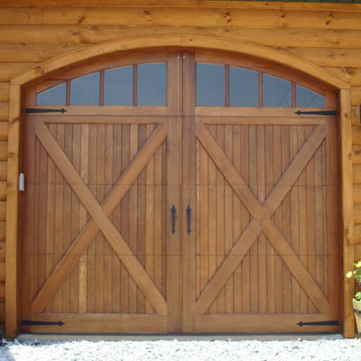 wood garage door