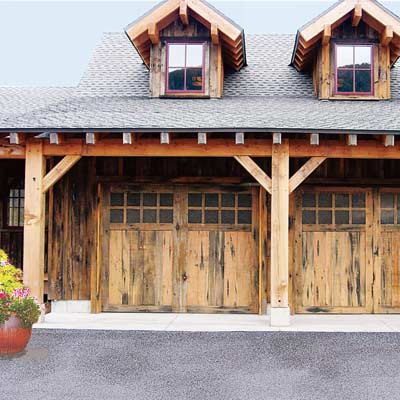 rustic style garage door