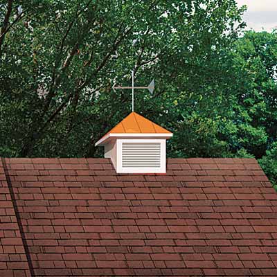 cottage roof with cupola