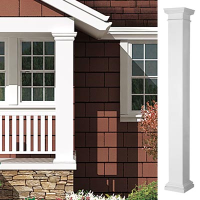cottage with entry columns
