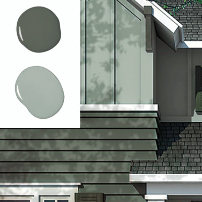 farmhouse with two exterior paint colors