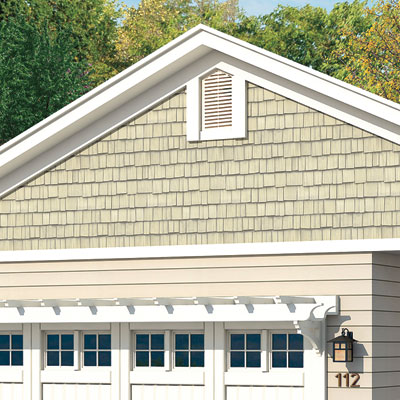 Gable roof over garage of the Elsen redo