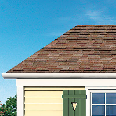 Exterior shingles of the Matthers home after photoshop redo