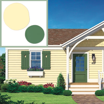 Exterior paint on the Matthers home after photoshop redo
