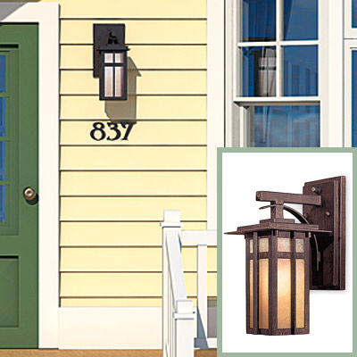 Light sconce on the Matthers's porch after photoshop redo