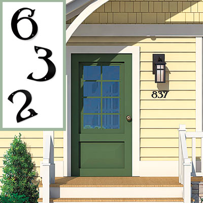 House numbers on the Matthers front exterior after photoshop redo