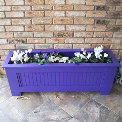 scrap wood salvaged into planter