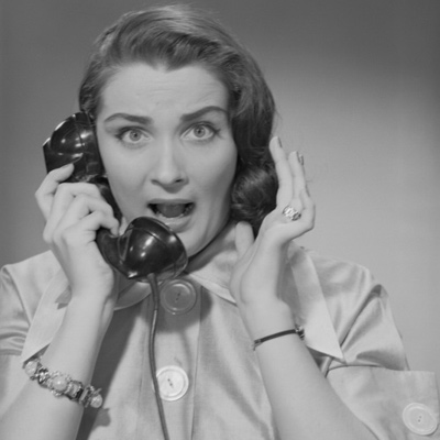 Woman on the telephone