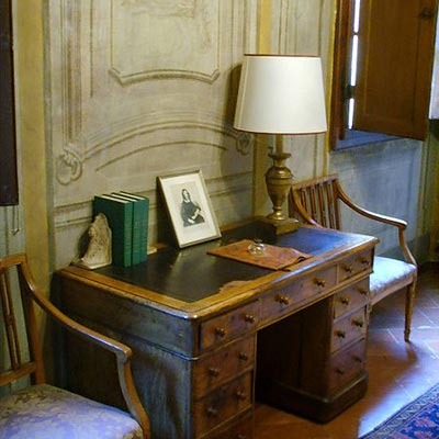 interior room at casa guidi in florence italy