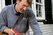 toh  master carpenter Norm Abram wearing safety glasses