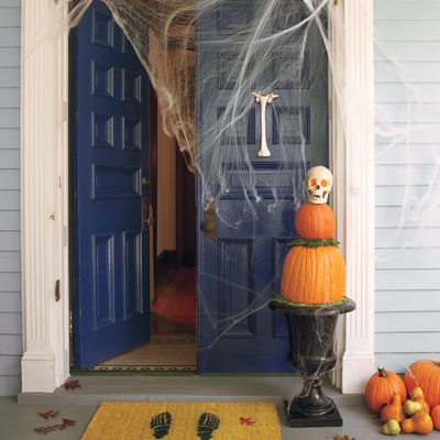 Halloween decorative door