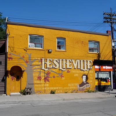 a house in Leslieville, Toronto, Ontario, Canada