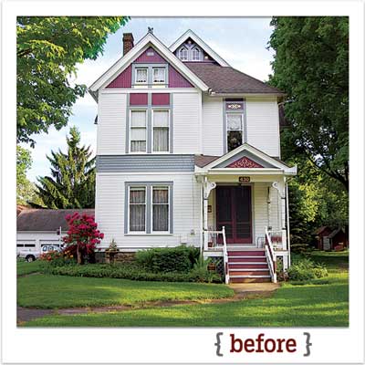 victorian house before digitally repainted for a this old house photoshop redo