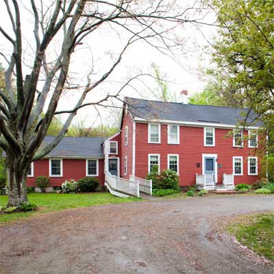 front view of the historic bedford house before this old house remodel