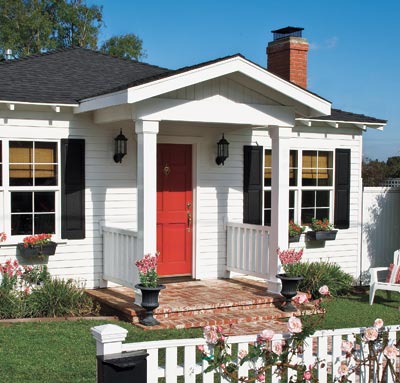 Facade of bungalow