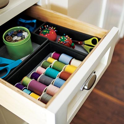 mudroom laundry room with sewing drawer