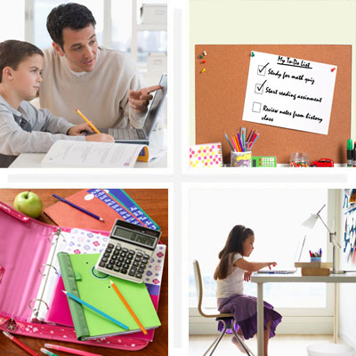 School supplies and accessories for studying