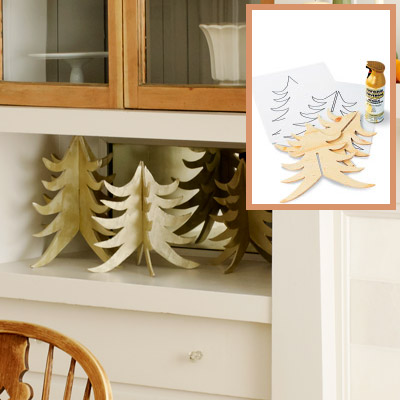 Holiday dining room wood conifer