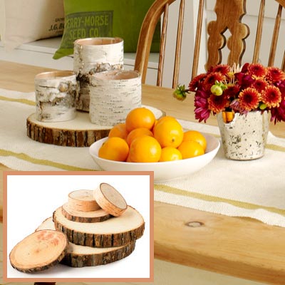 Holiday dining room tree-trunk platform