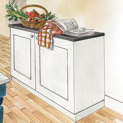 an illustration of a granite-topped cabinet
