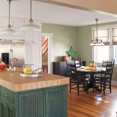 Remodeled open kitchen with breakfast nook